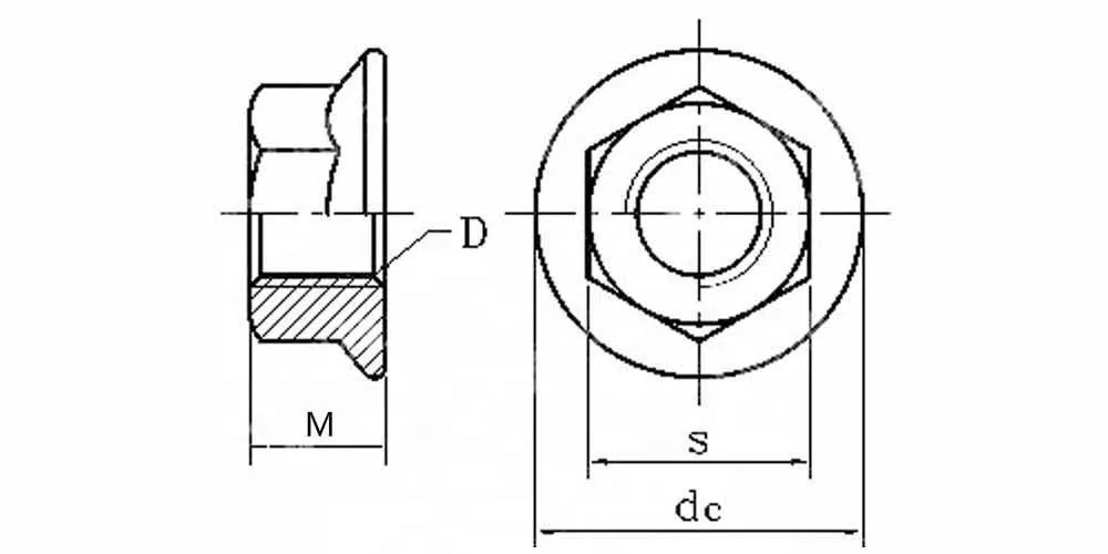 DIN6923 Steel Flange Nut
